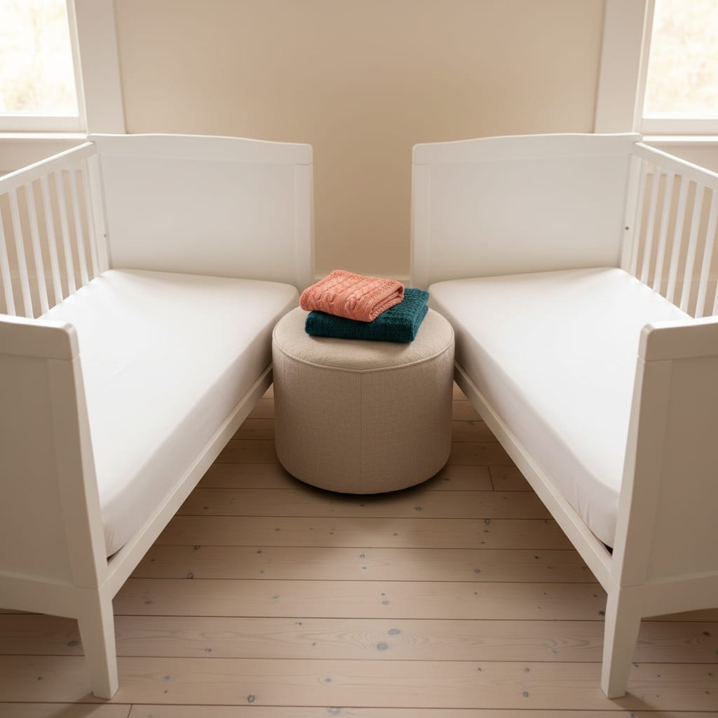 Both Twins Crying at Night: Which One Do You Go To First?