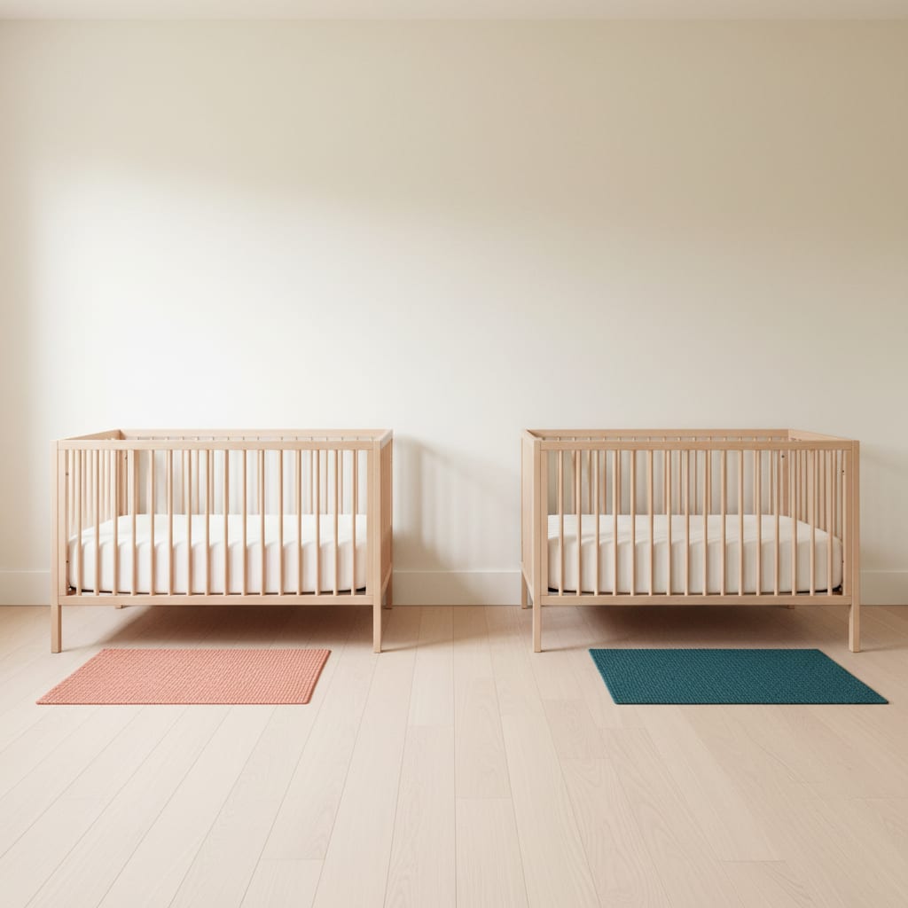 Cribs for Twins: Two Cribs, One Room, What Fits