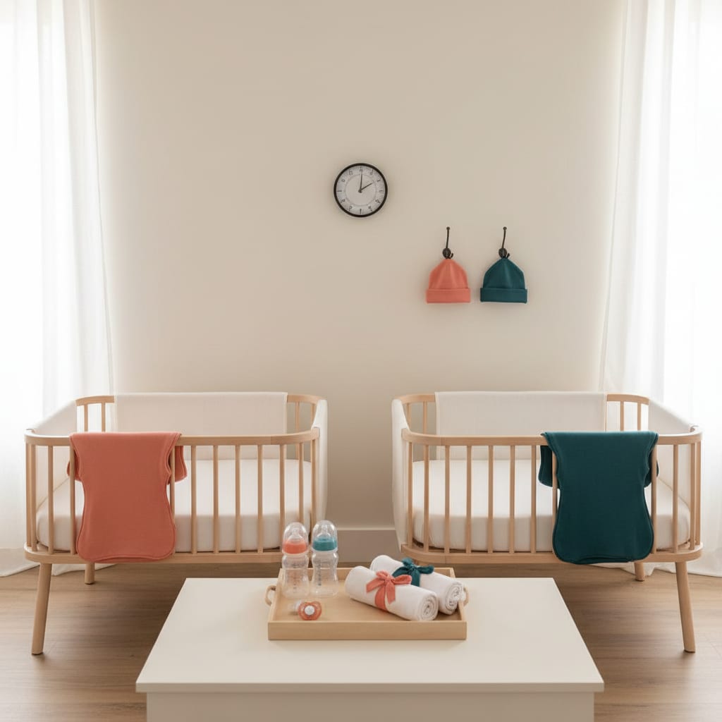 Safe Sleep for Twins: Separate Spaces, One Room