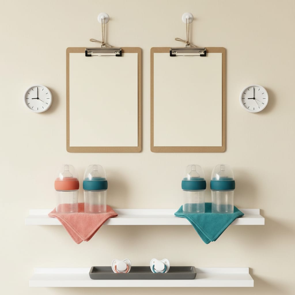 Twin Feeding & Sleep Log: A Printable A|B Sheet